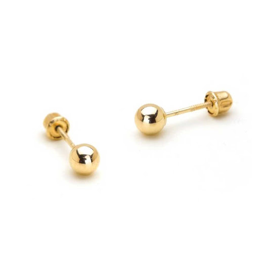 Best gold ball earrings 14k gold karat