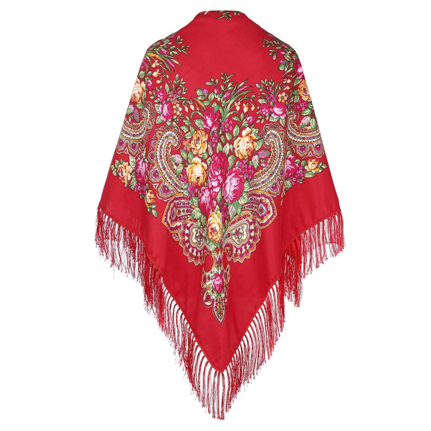 Classic Red Russian Shawl