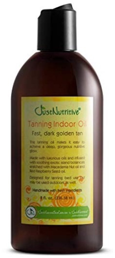 Best Tanning Oil for Tanning Bed - Tanning Indoor Oil by Just Nutritive