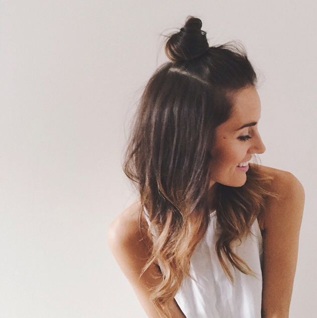 Top Bun Hairstyles - Trending Hair Style for college girls