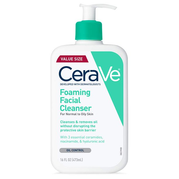 CeraVe Foaming Facial Cleanser | Makeup Remover and Daily Face Wash for Oily SkinCeraVe Foaming Facial Cleanser | Makeup Remover and Daily Face Wash for Oily Skin - Best smell free cleanser